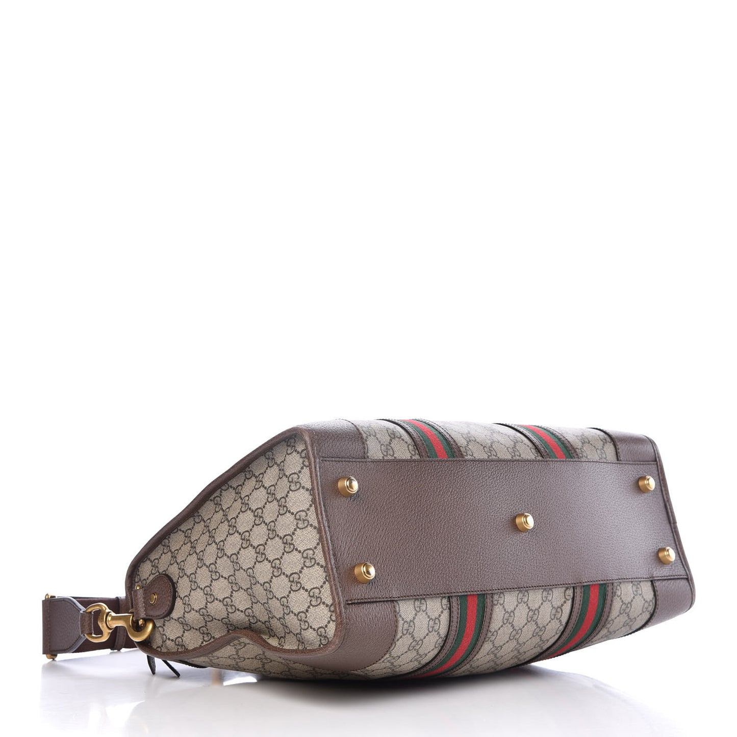 Soft GG Supreme Monogram Web Neo Vintage Duffle Bag Beige New Acero Crop