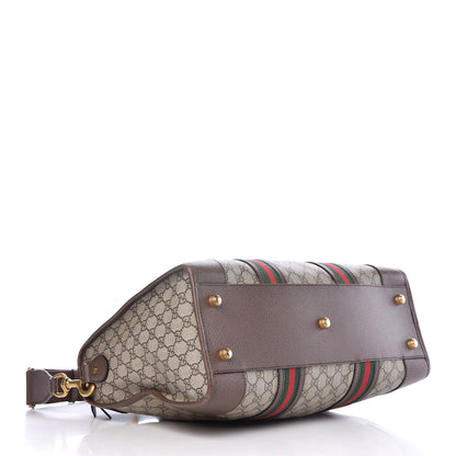 Gucci Soft GG Supreme Monogram Web Neo Vintage Duffle Bag Beige New Acero Crop 5 of 13