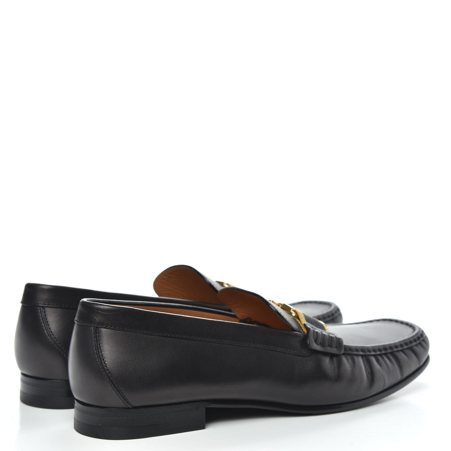Calfskin Mens Montaigne Loafers 9.5 Black