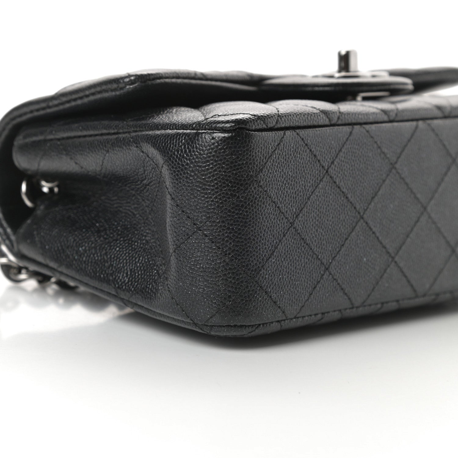 Chanel Iridescent Caviar Quilted Mini Rectangular Flap Black 8 of 11