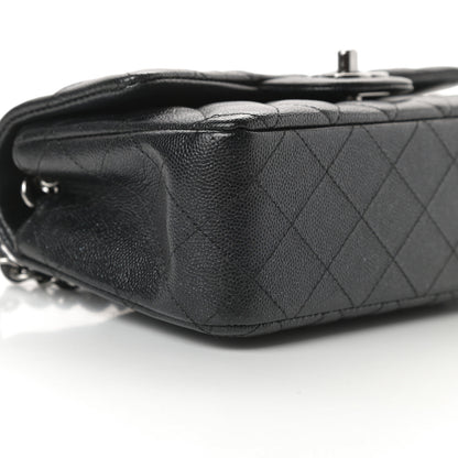 Chanel Iridescent Caviar Quilted Mini Rectangular Flap Black 8 of 11