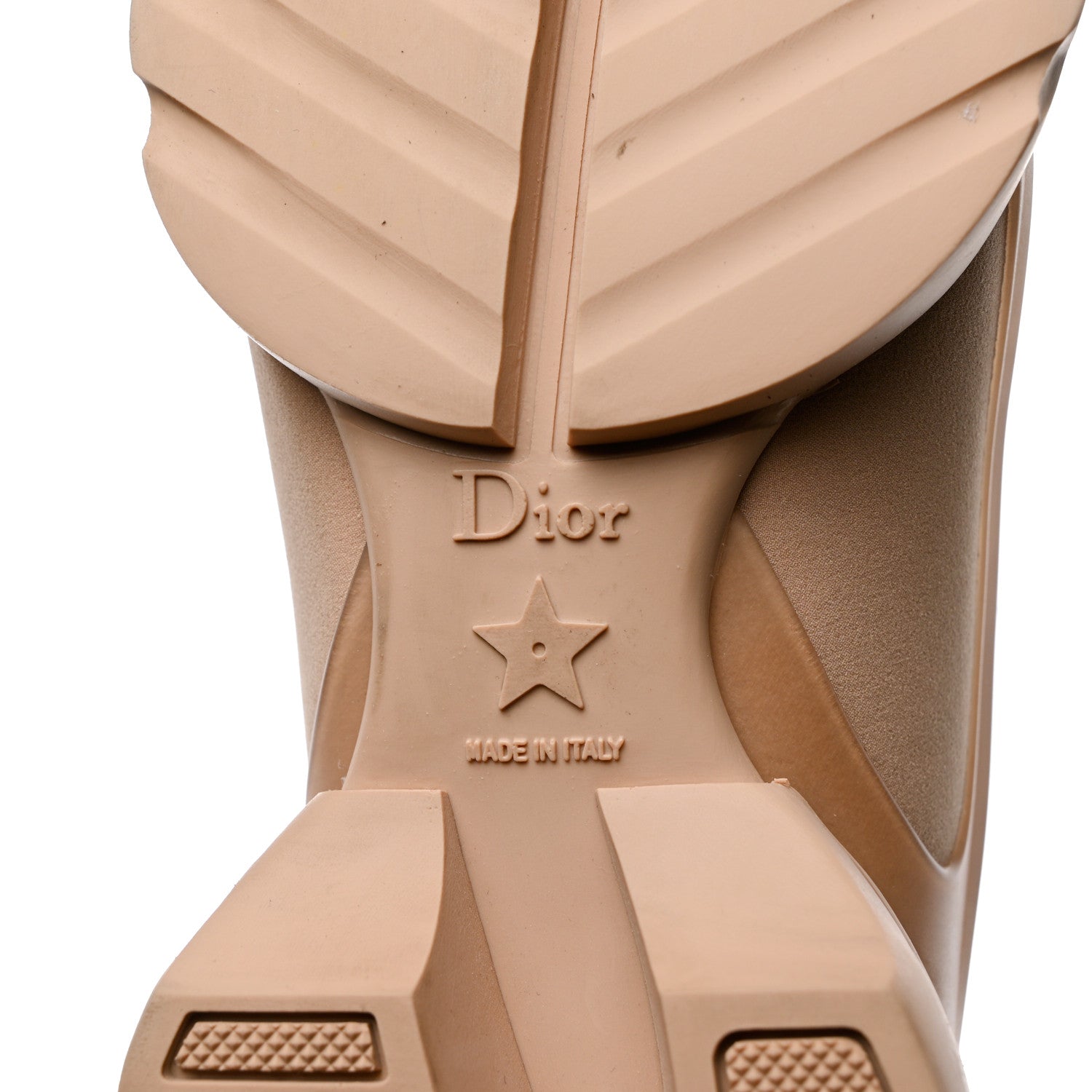 Christian Dior Neoprene Rubber Womens D-Connect Sneakers 36.5 Nude 7 of 7