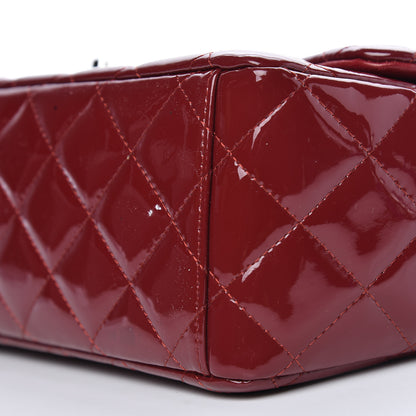 Chanel Patent Quilted Maxi Double Flap Red 10 of 24