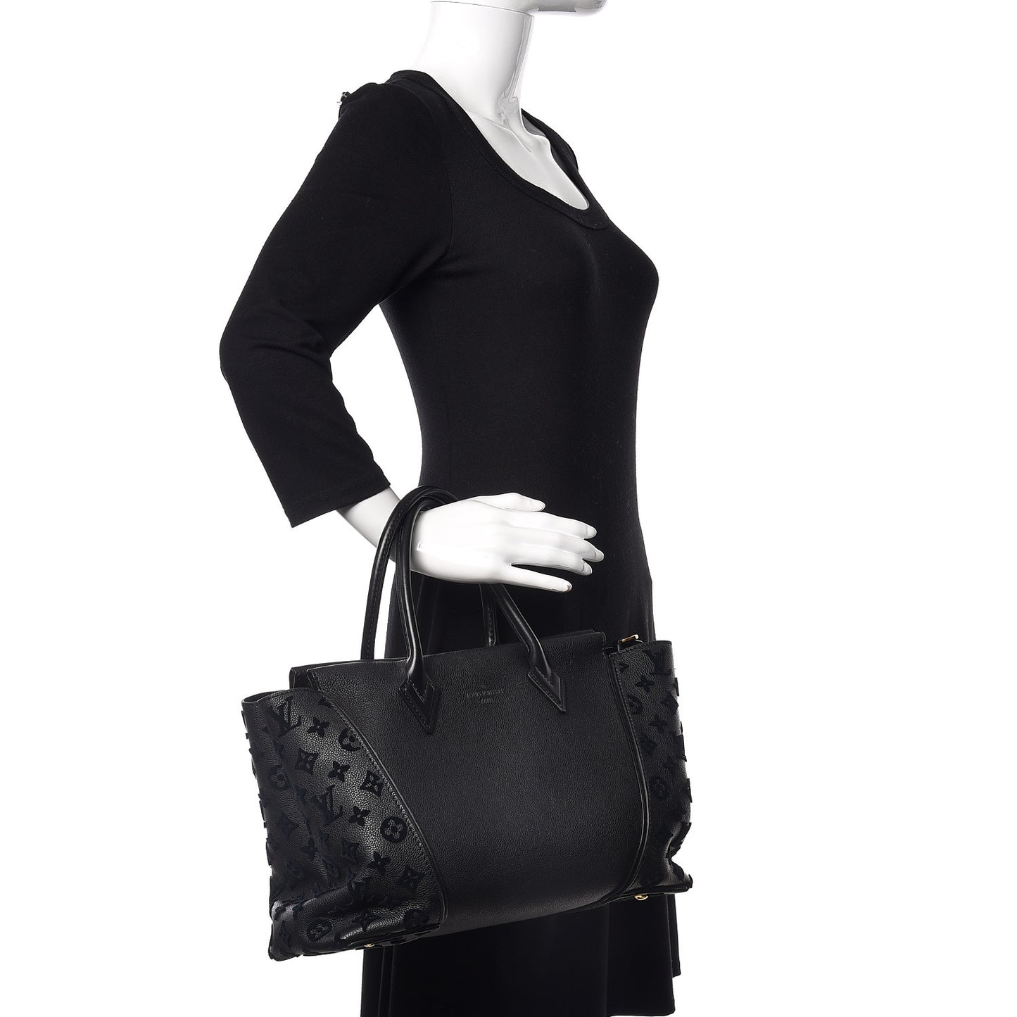 Veau Cachemire Tote W PM Black