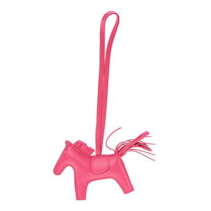 Hermes Milo Lambskin Grigri Rodeo Horse Bag Charm PM Rose Mexico 1 of 4