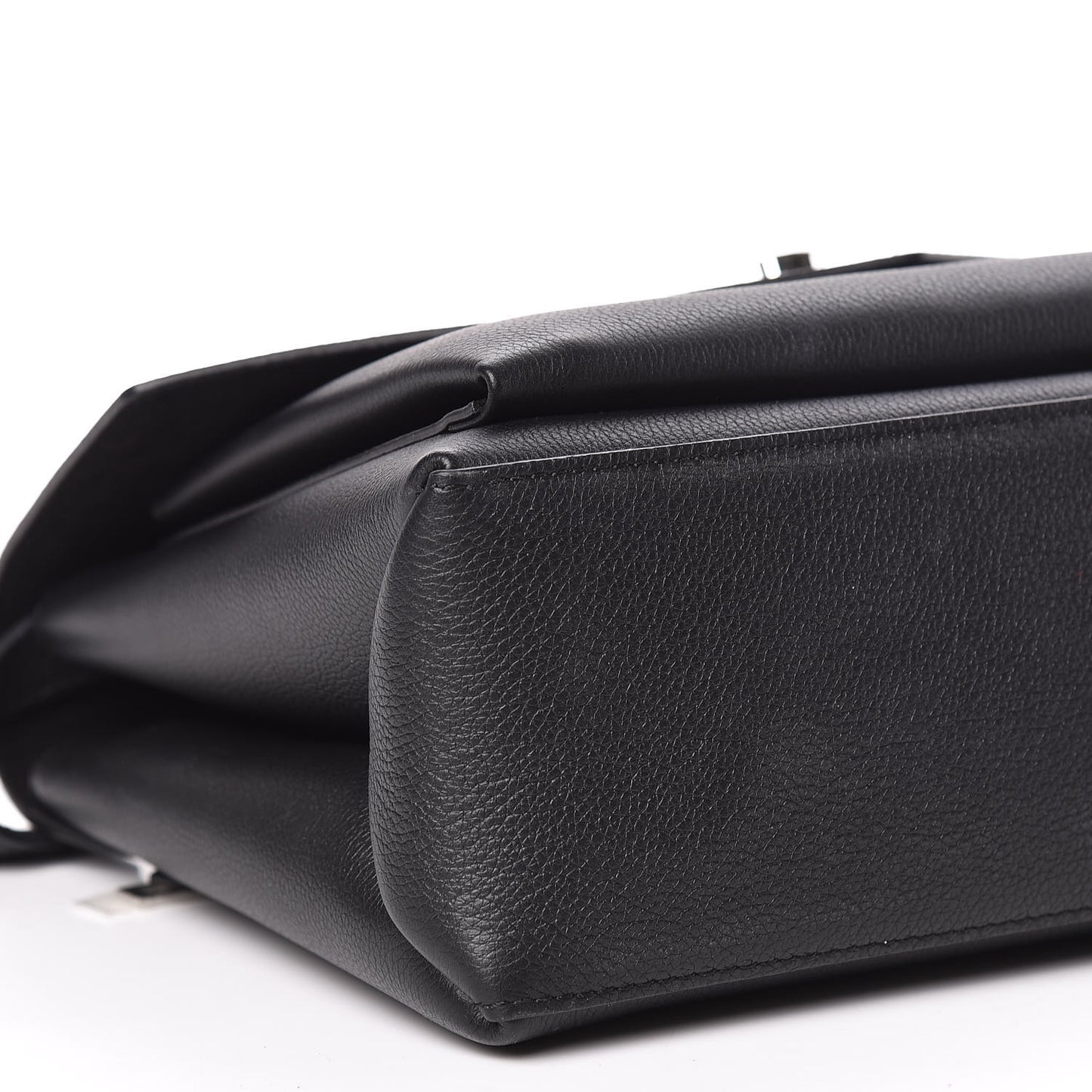 Soft Calfskin My Lockme Top Handle Black