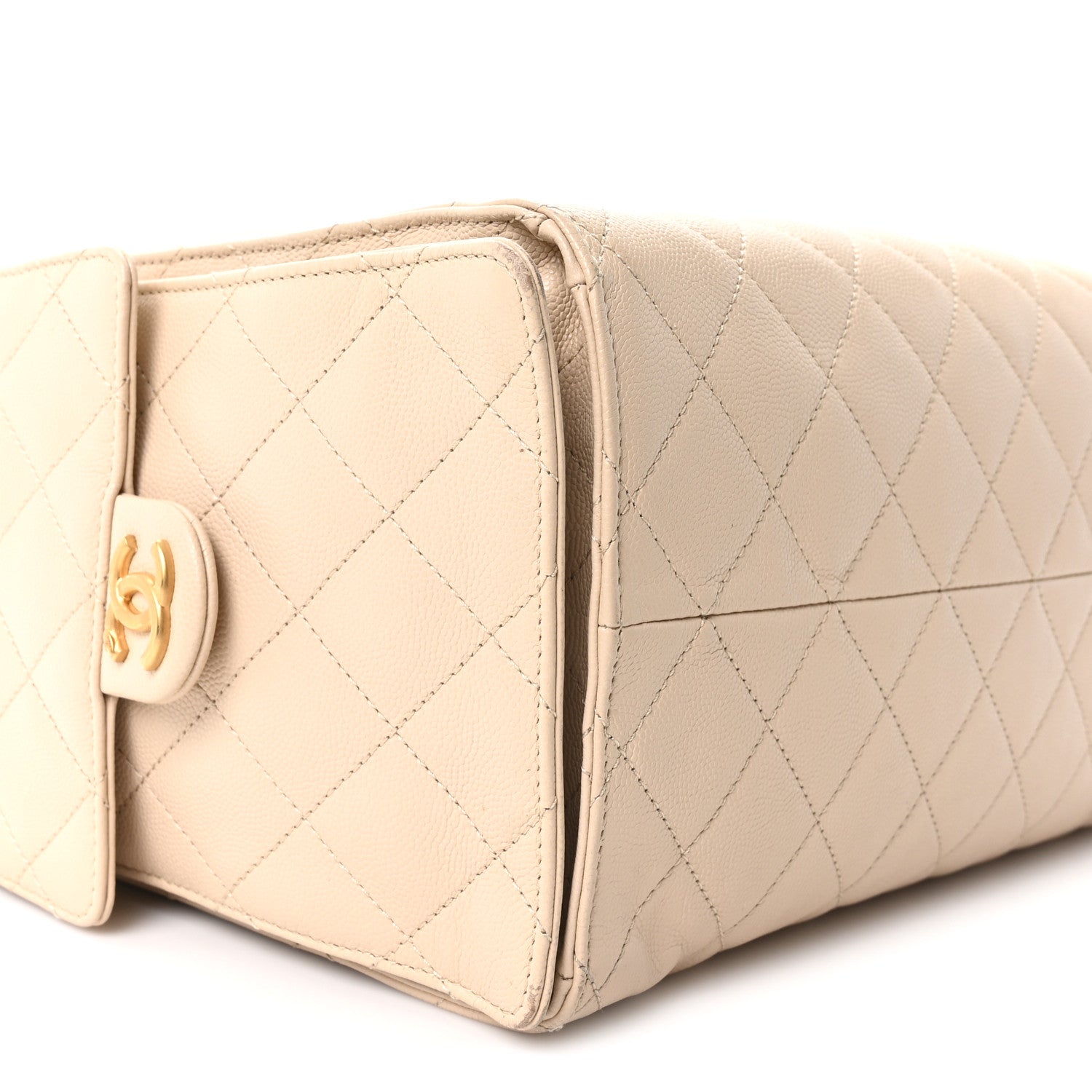 Chanel Caviar Quilted Medium Chanel 25 Handbag Beige 10 of 11