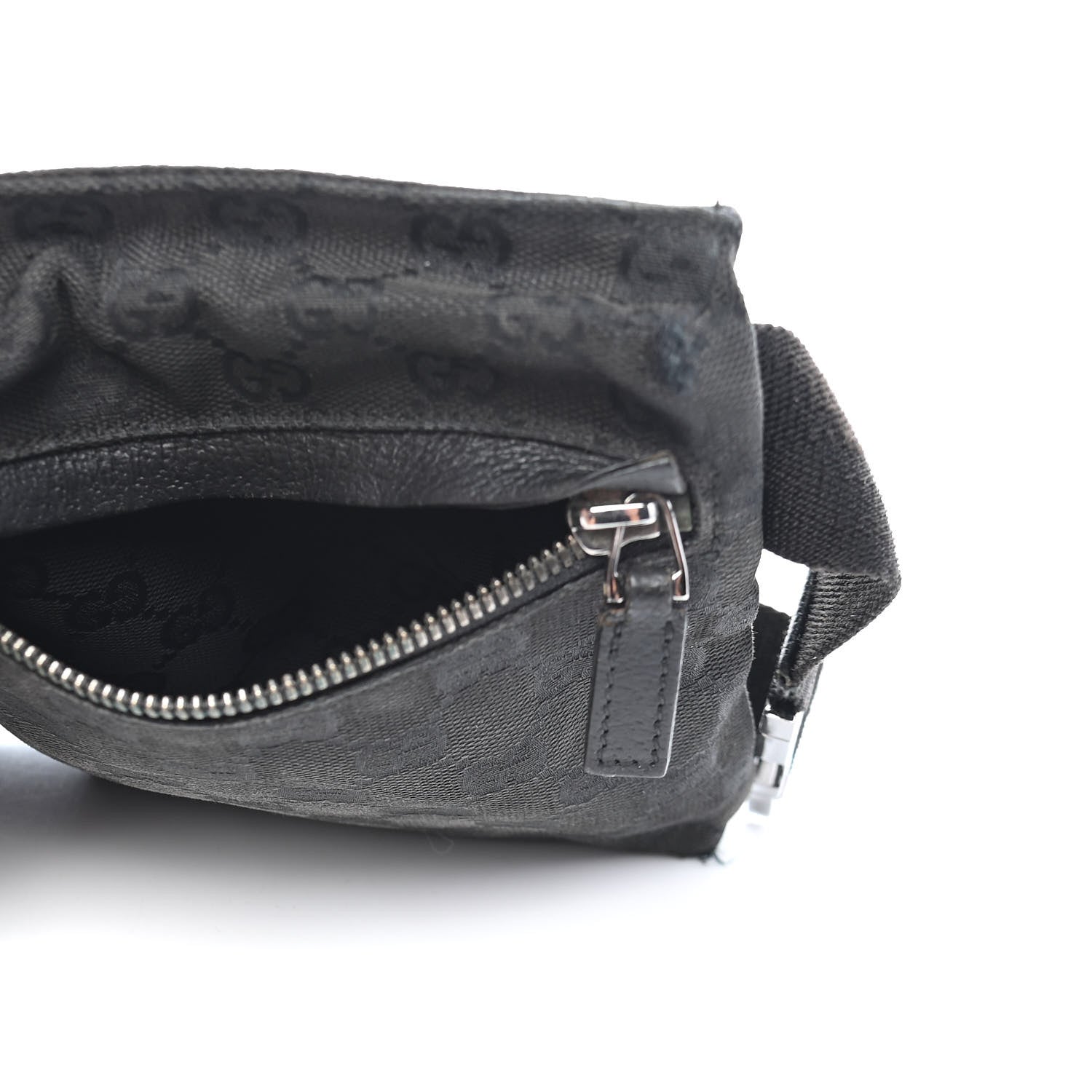 Gucci GG Monogram Double Pocket Belt Bag Black 6 of 13