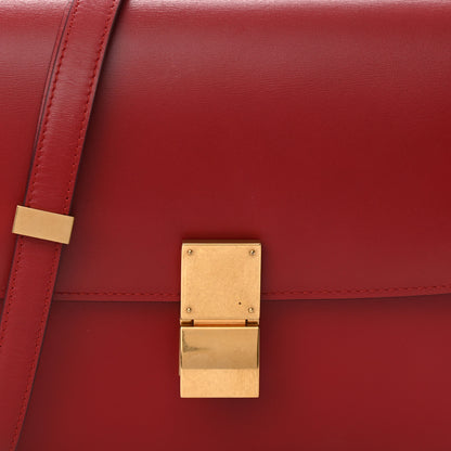 Celine Box Calfskin Medium Classic Box Flap Bag Red 8 of 13