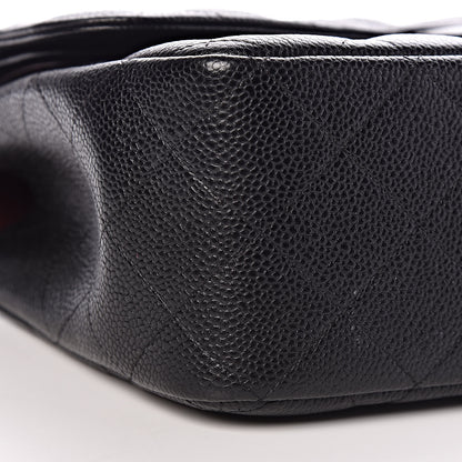 Chanel Caviar Quilted Jumbo Double Flap Black 8 of 10