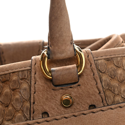 Gucci Python Large GG Running Tote Brown 7 of 13