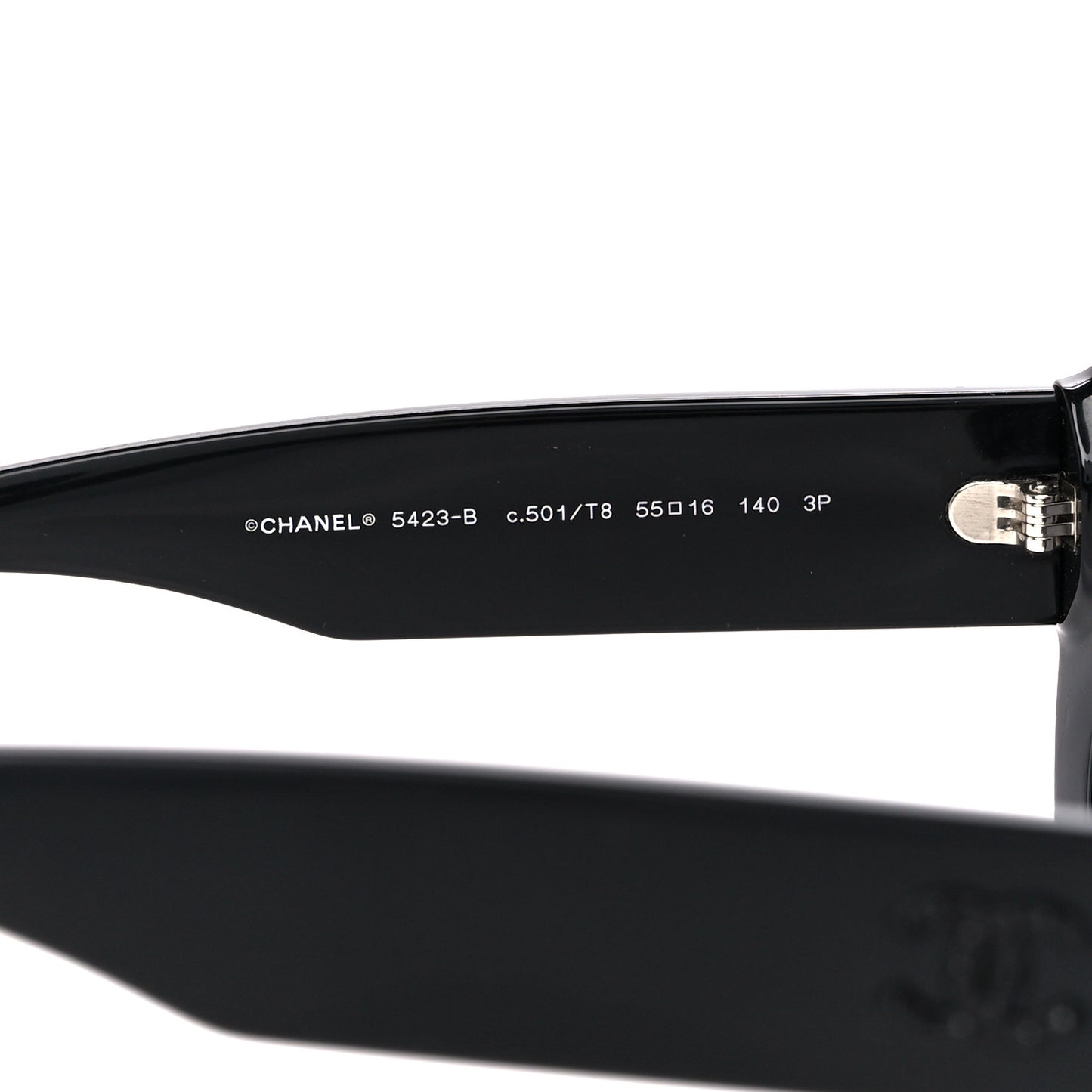 Resin Crystal Polarized Sunglasses 5423-B Black