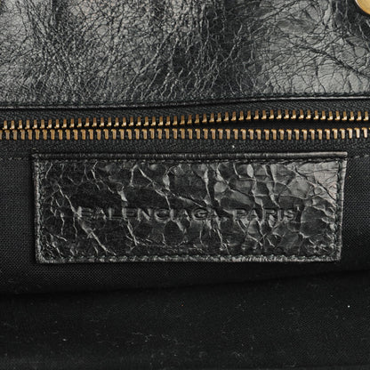 Balenciaga Chevre Oval Clutch Black 6 of 7