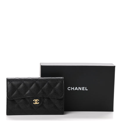 Chanel Caviar Quilted Medium Flap Wallet Black 9 of 9