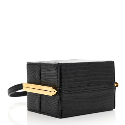 Celine Lizard Triomphe Minaudiere Black 4 of 10