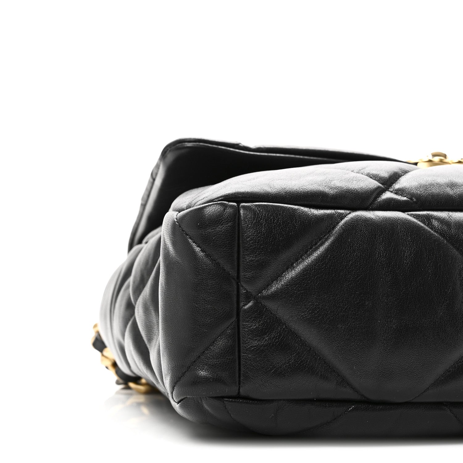 Chanel Goatskin Quilted Large Chanel 19 Flap Black 8 of 9