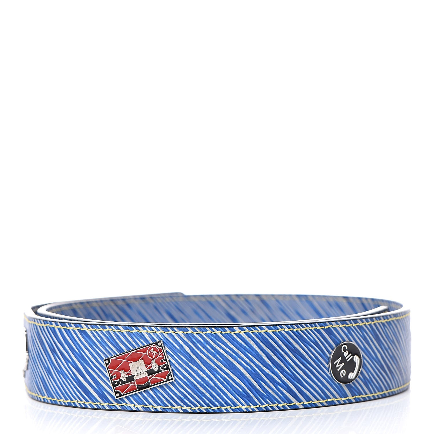 Louis Vuitton Epi Pins Bandouliere Shoulder Strap Denim Light 2 of 5