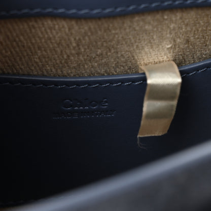 Chloe Calfskin Small Tess Bag Deep Ocean Blue 6 of 9
