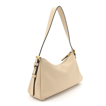 Prada Soft Calfskin Medium Aimee Shoulder Bag Travertine 4 of 23