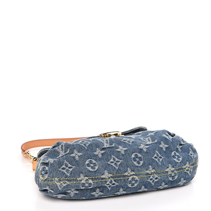 Louis Vuitton Monogram Denim Mini Pleaty Blue 4 of 10