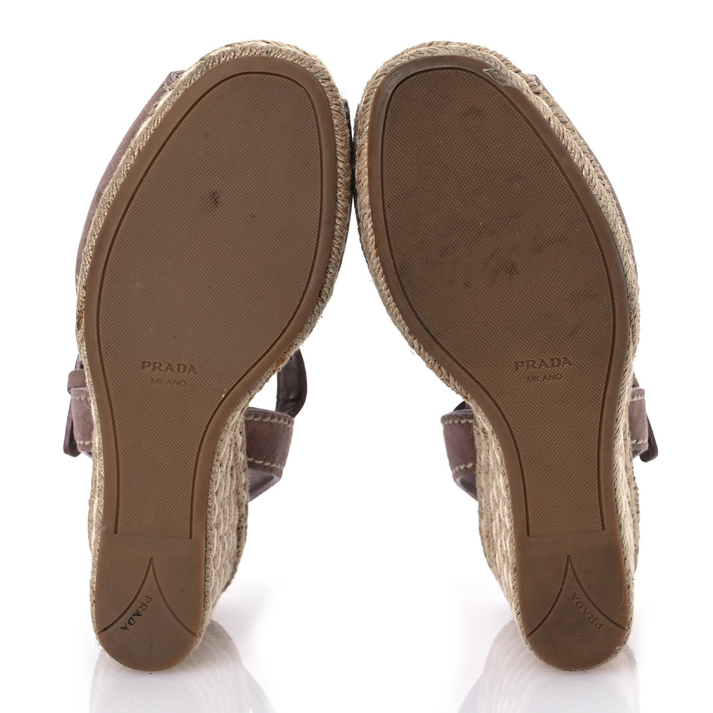 Suede Jute Platfrom Logo Espadrilles Platform Sandals 39.5 Dark Rose
