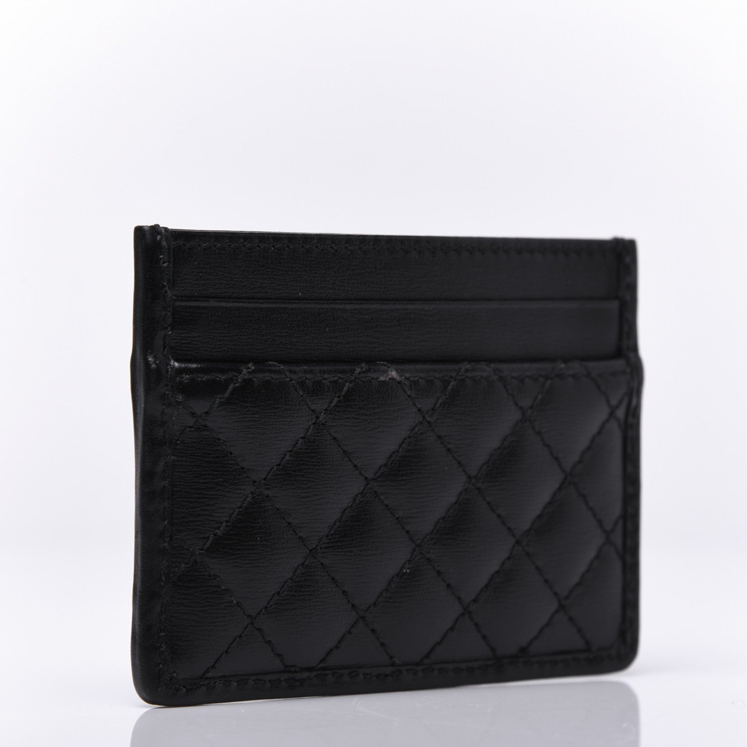 Gucci Calfskin Web Trapuntata Ophidia Card Holder Black 3 of 16