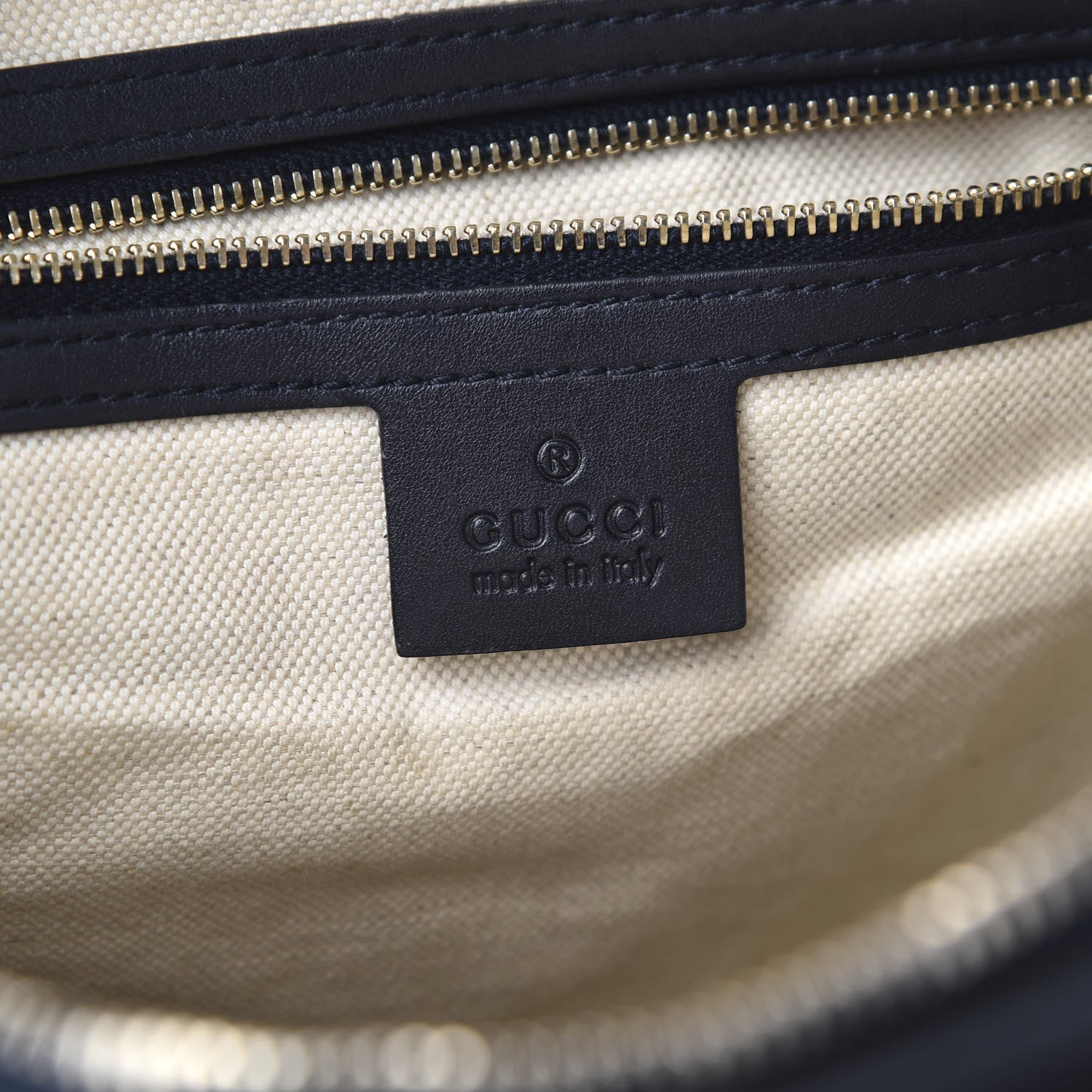 Gucci Monogram Selleria Calfskin Vintage Web Medium Boston Beige Blue 7 of 11