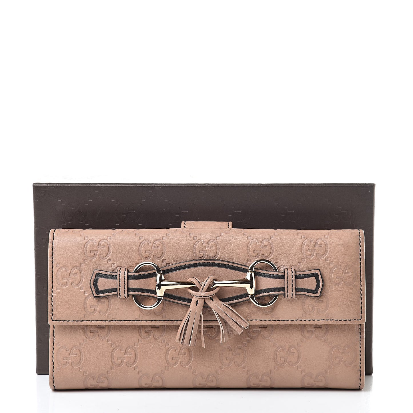 Guccissima Emily Continental Wallet Camelia