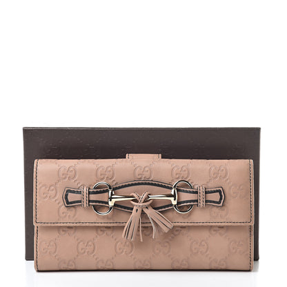 Gucci Guccissima Emily Continental Wallet Camelia 10 of 10