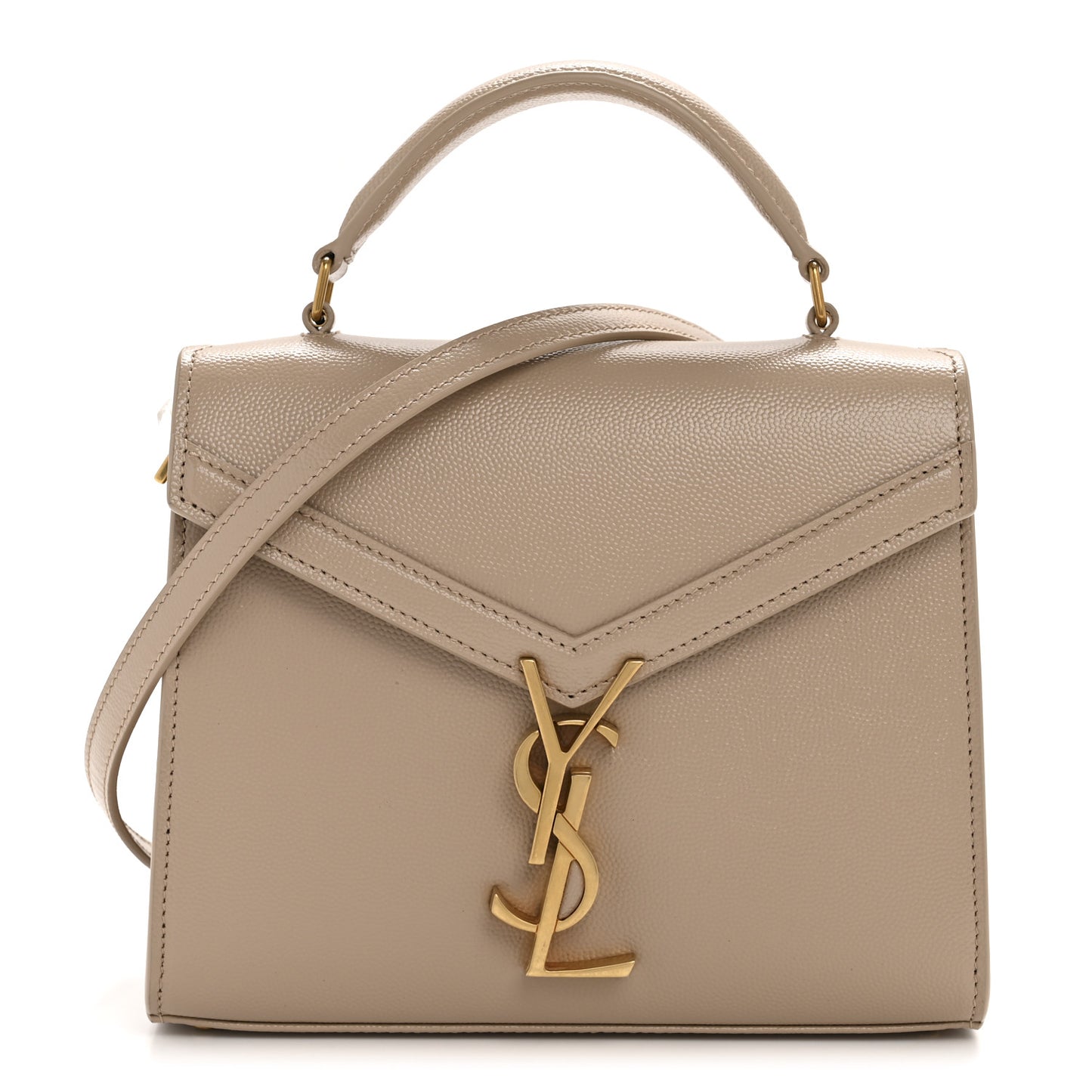 Grain de Poudre Mini Classic Monogram Cassandra Top Handle Beige