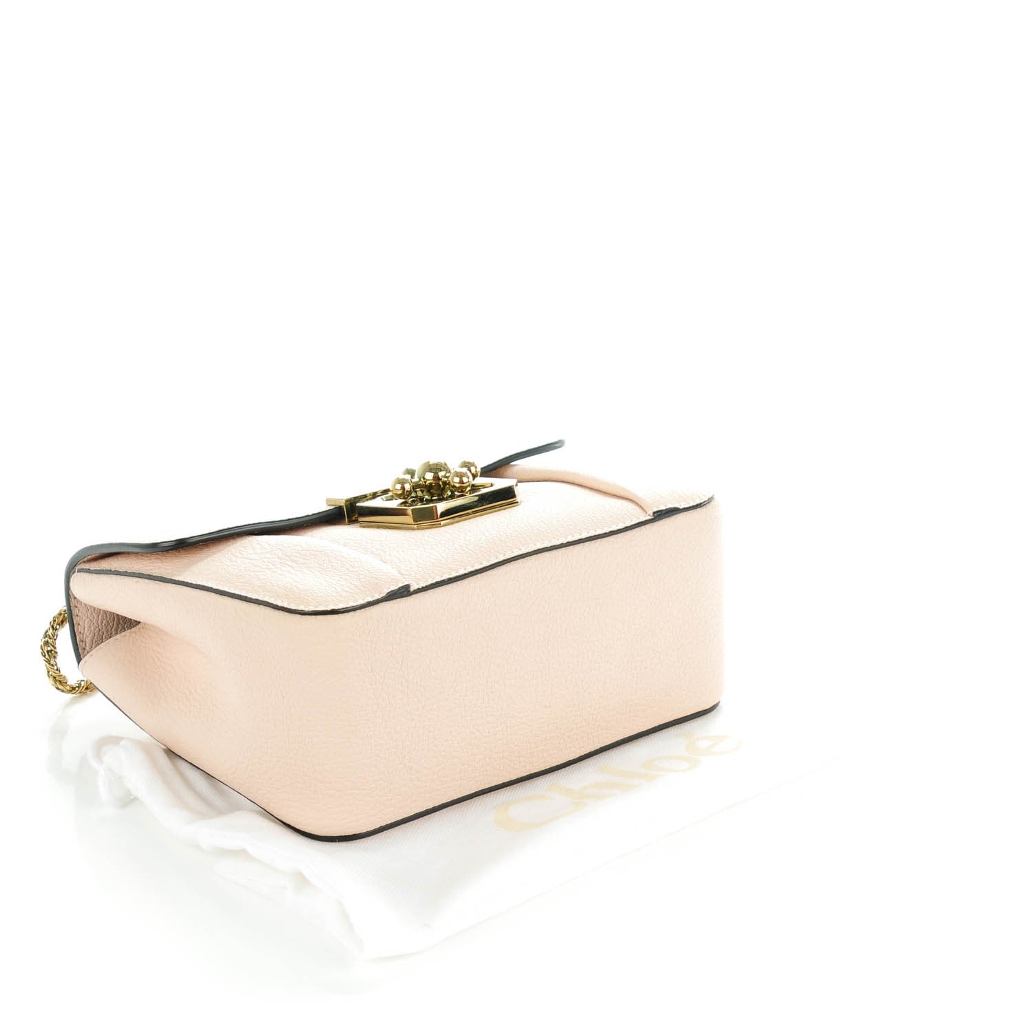 Chloe Goatskin Small Elsie Shoulder Bag Cement Pink 4 of 8