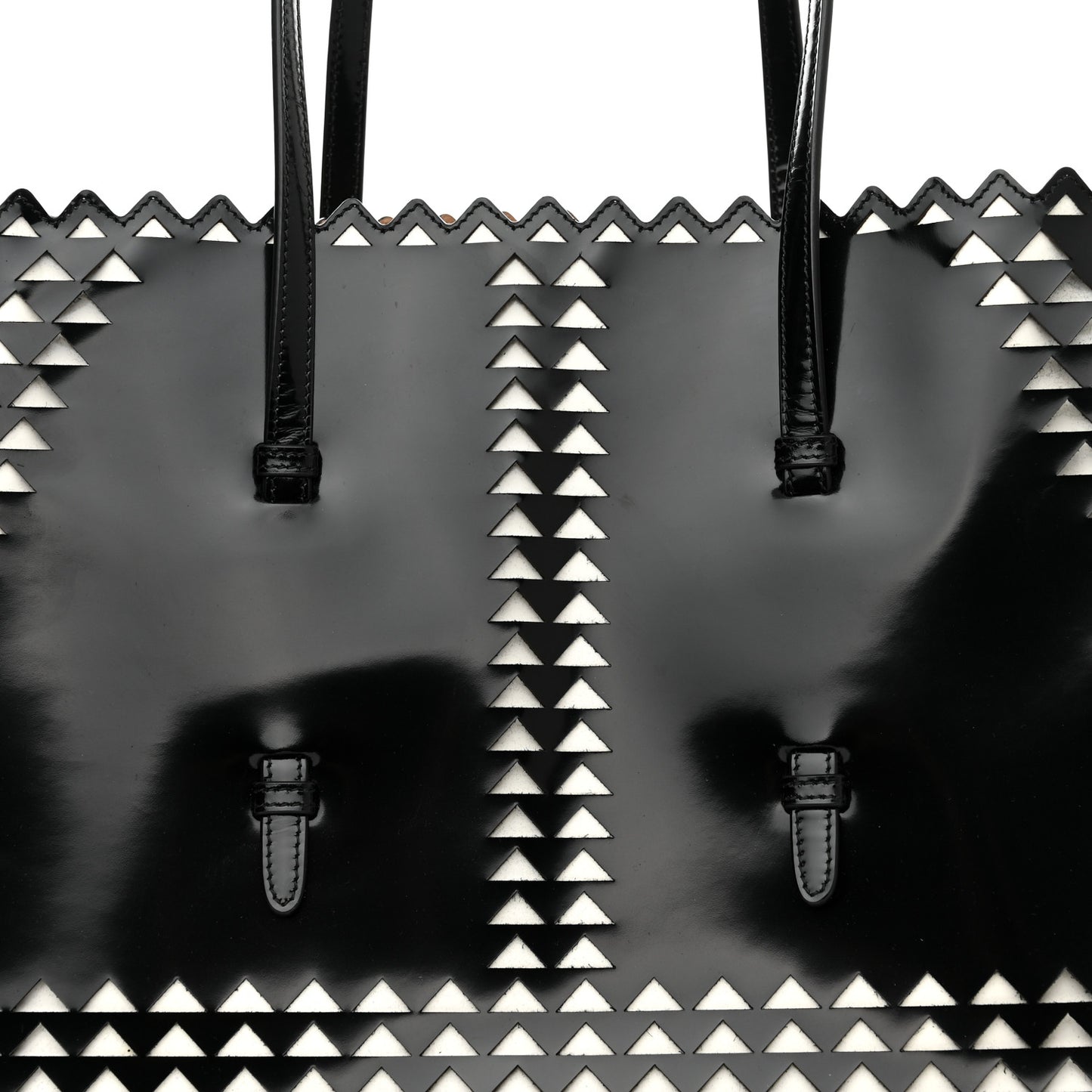 Patent Laser Cut Tote Black