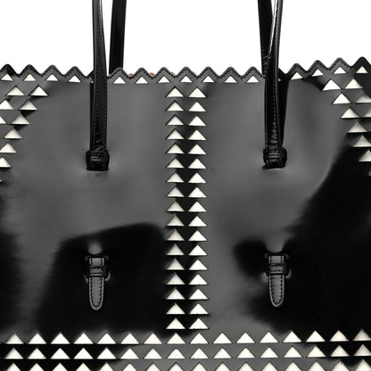 Alaia Patent Laser Cut Tote Black 8 of 10