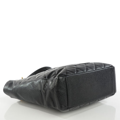 Chanel Caviar Quilted Petit Shopping Tote PST Black 4 of 7