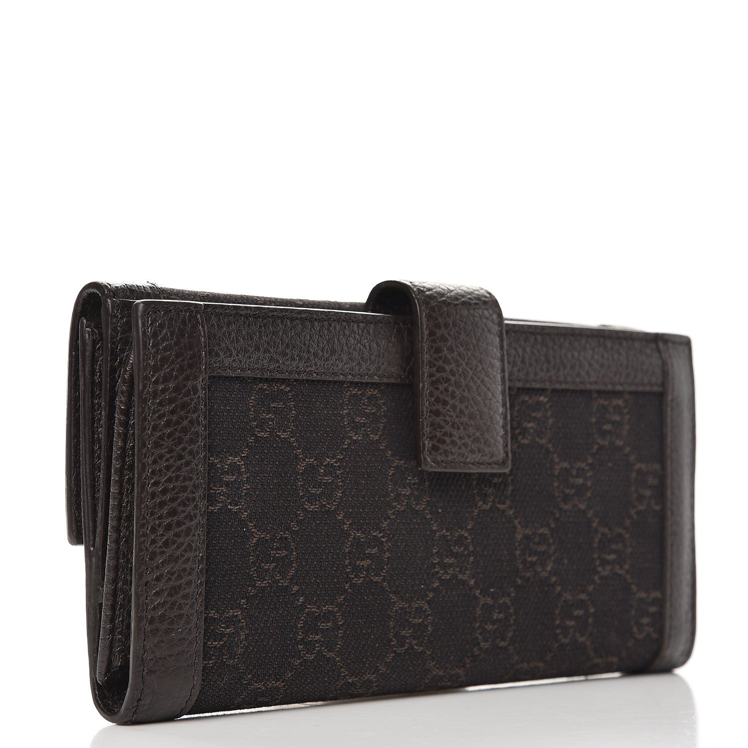 Gucci Monogram Continental Charmy Wallet Dark Brown 3 of 6