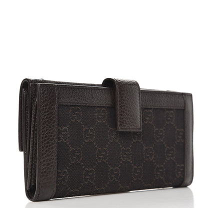 Gucci Monogram Continental Charmy Wallet Dark Brown 3 of 6