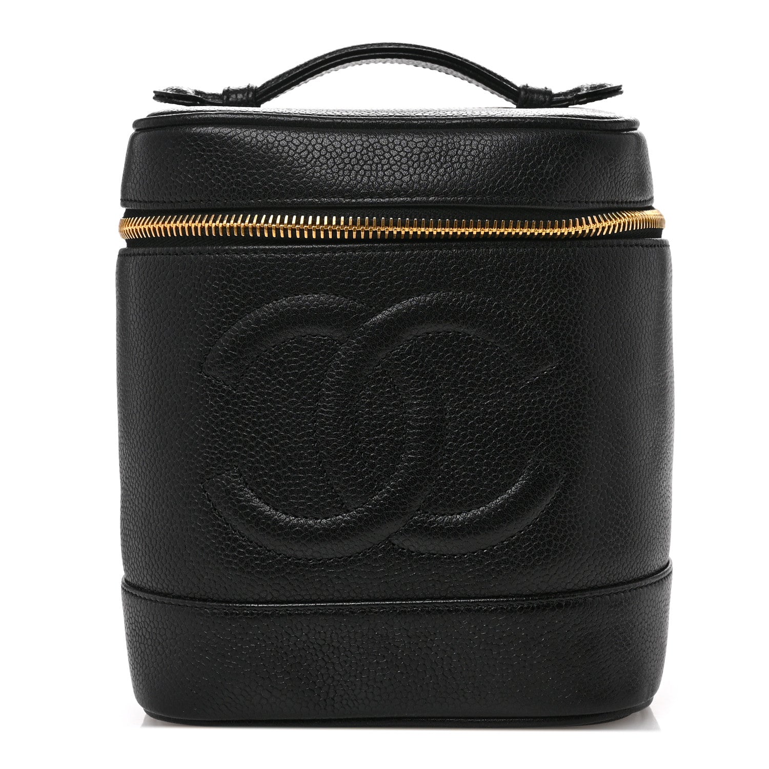 Chanel Caviar Vanity Cosmetic Case Black 1 of 8