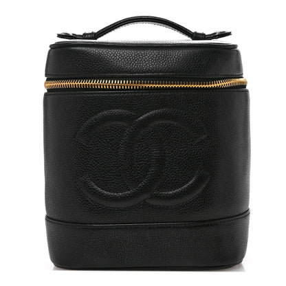 Chanel Caviar Vanity Cosmetic Case Black 1 of 8