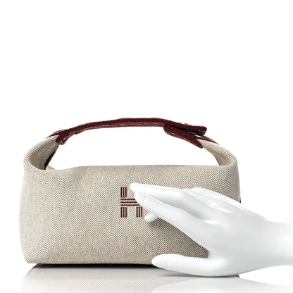 Hermes Canvas Small Bride-A-Brac Natural Rouge H 2 of 9