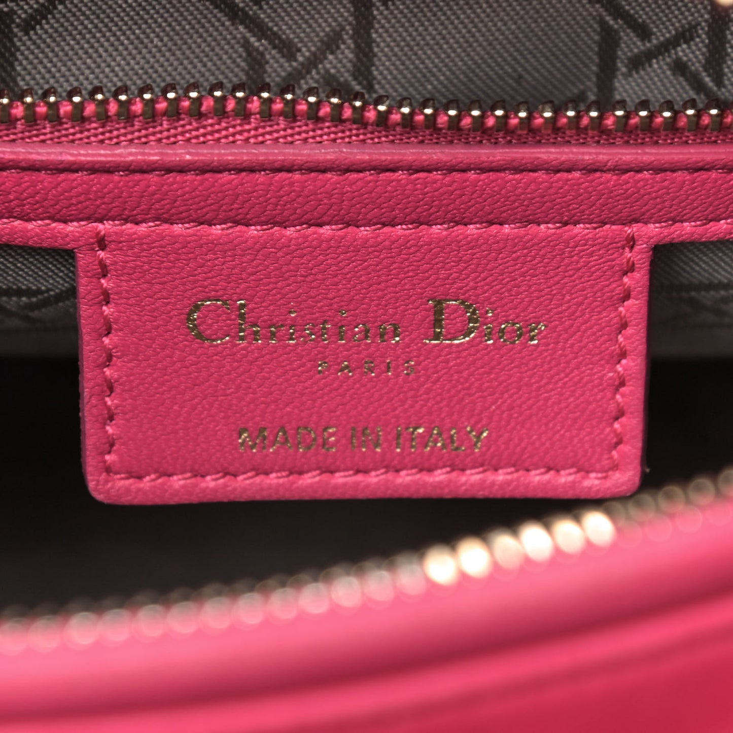 Lambskin Cannage Medium Lady Dior Pink