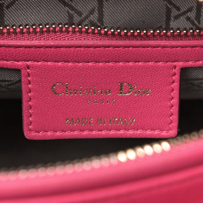 Christian Dior Lambskin Cannage Medium Lady Dior Pink 8 of 11
