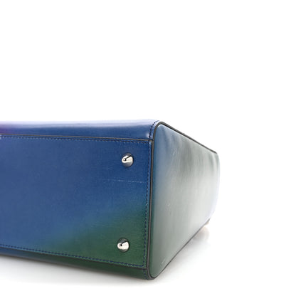 Christian Dior Box Calfskin Gradient Medium Lady Dior Purple Blue Green 9 of 9