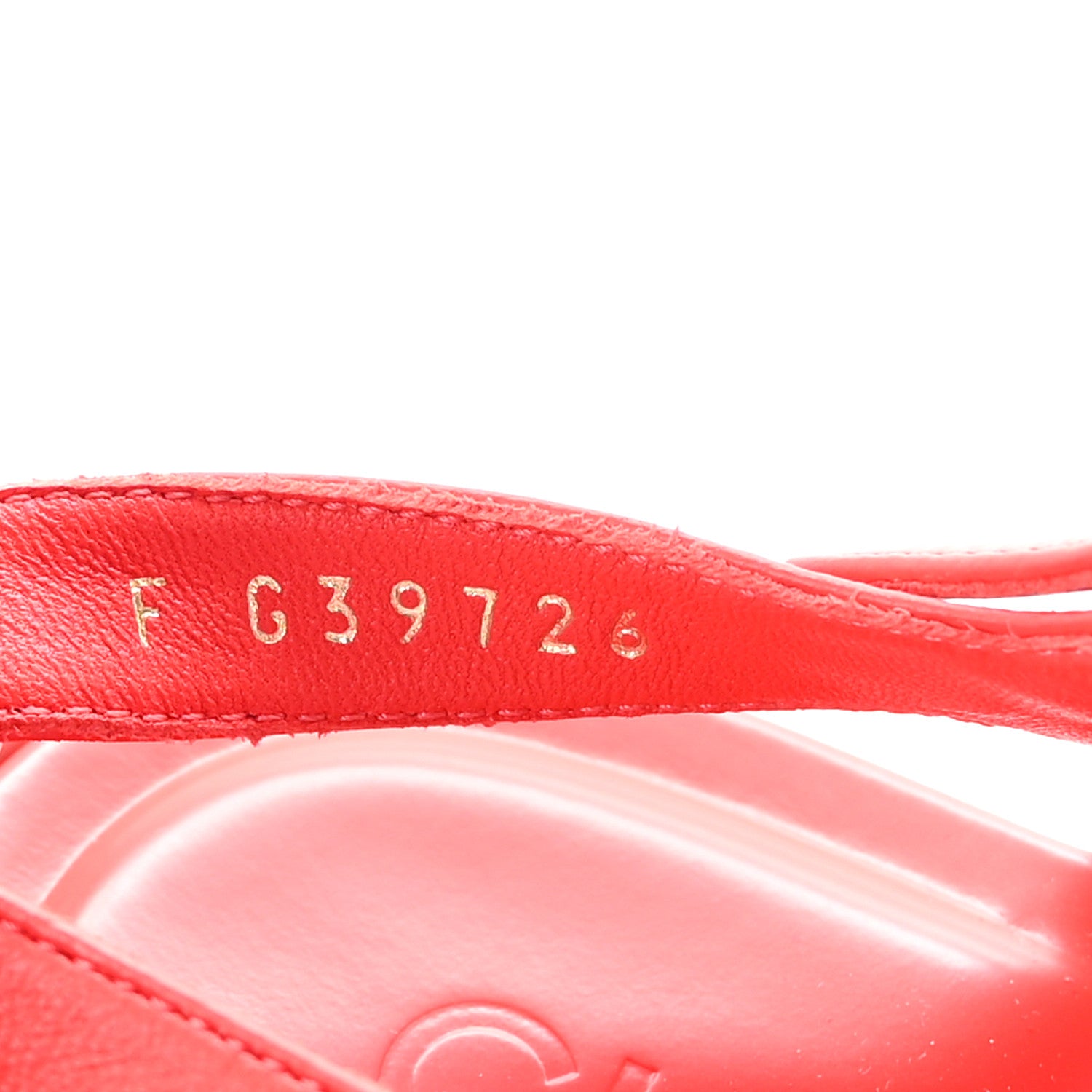 Chanel Lambskin Pearl Crystal CC Thong Sandals 38.5 Red 9 of 10