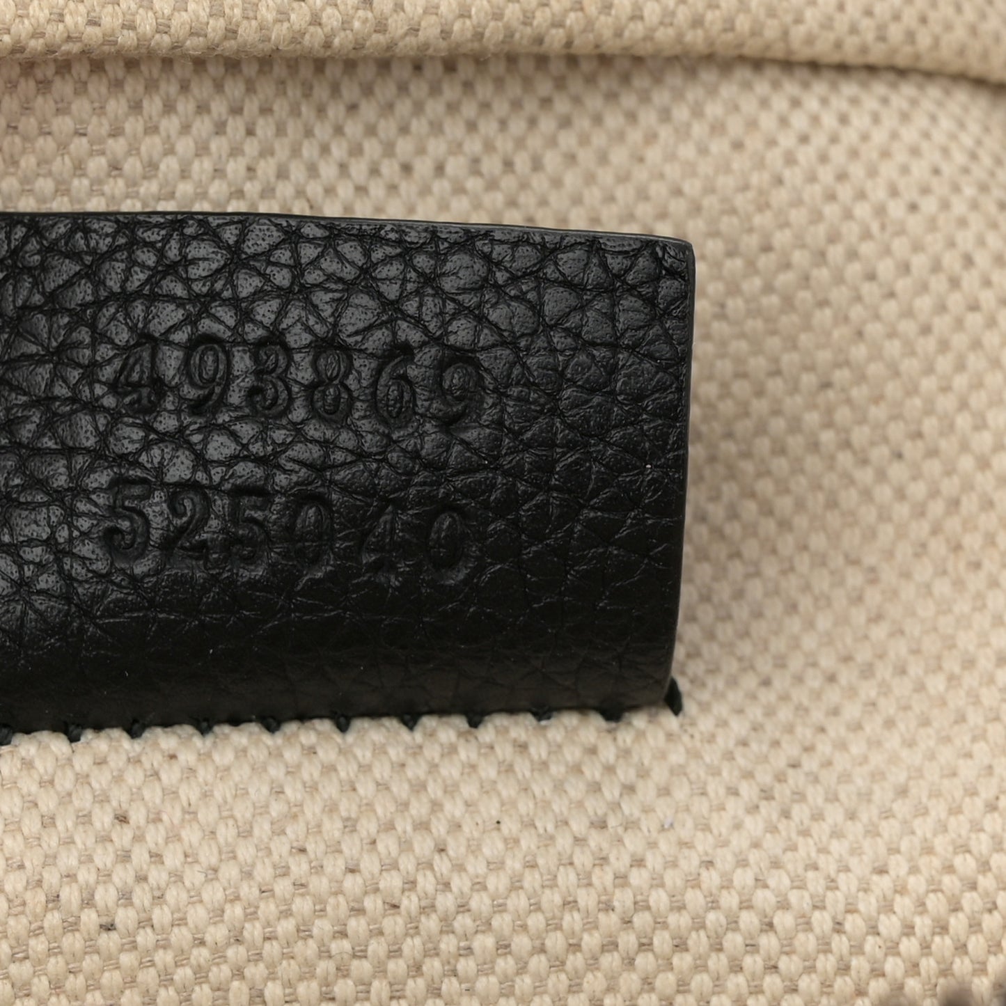 Grained Calfskin Logo Belt Bag Black