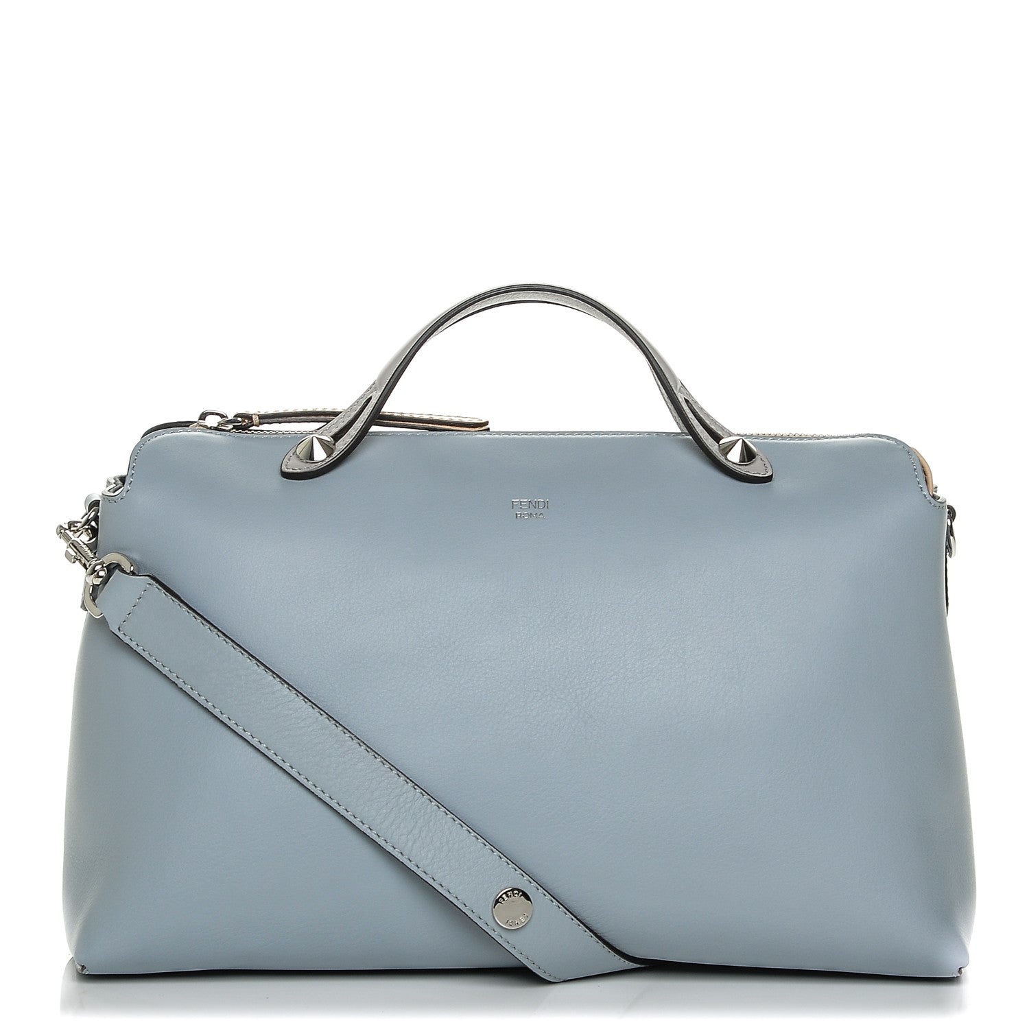 Fendi Vitello Dolce 4 Color Large By The Way Boston Bag Polvere Multicolor 1 of 7