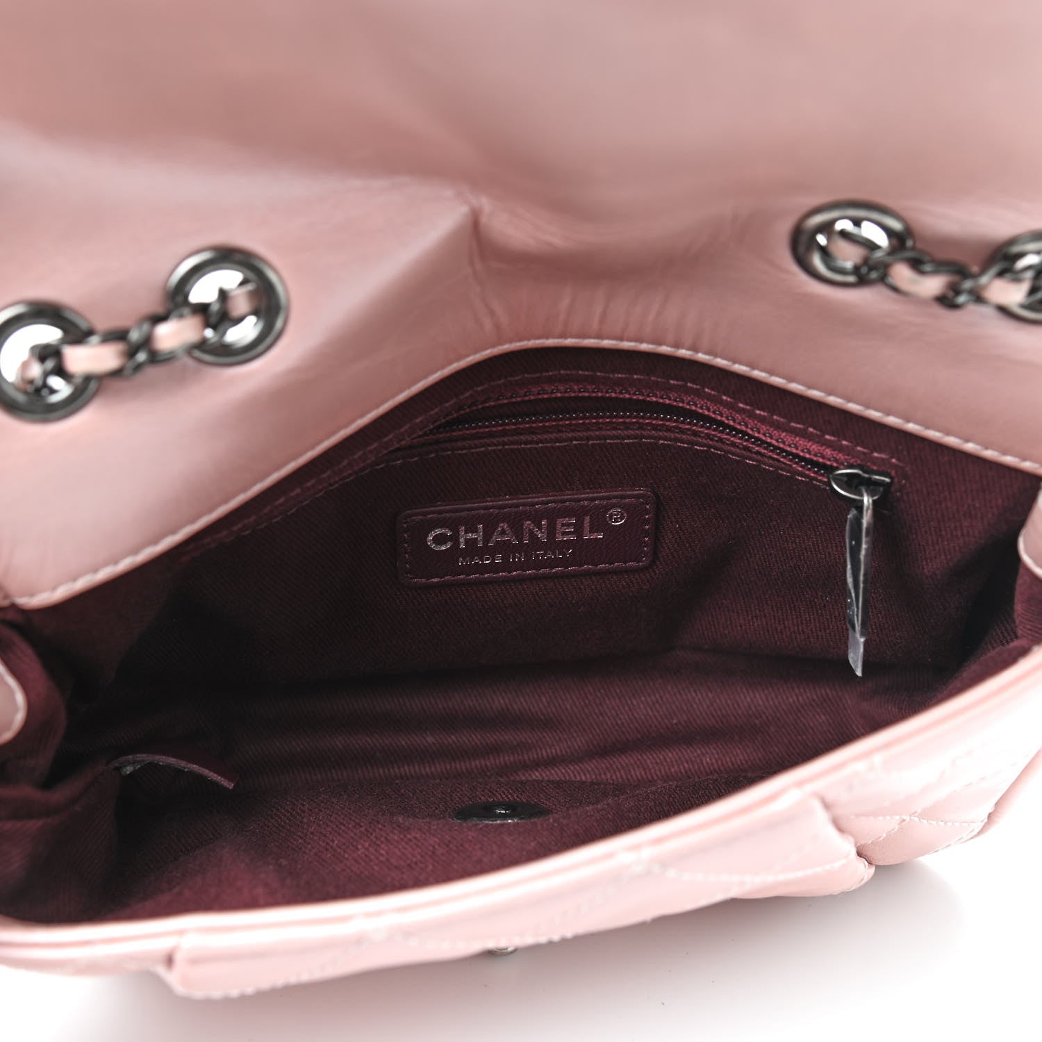 Chanel Glazed Calfskin Quilted Mini Coco Pleats Flap Pink 5 of 10