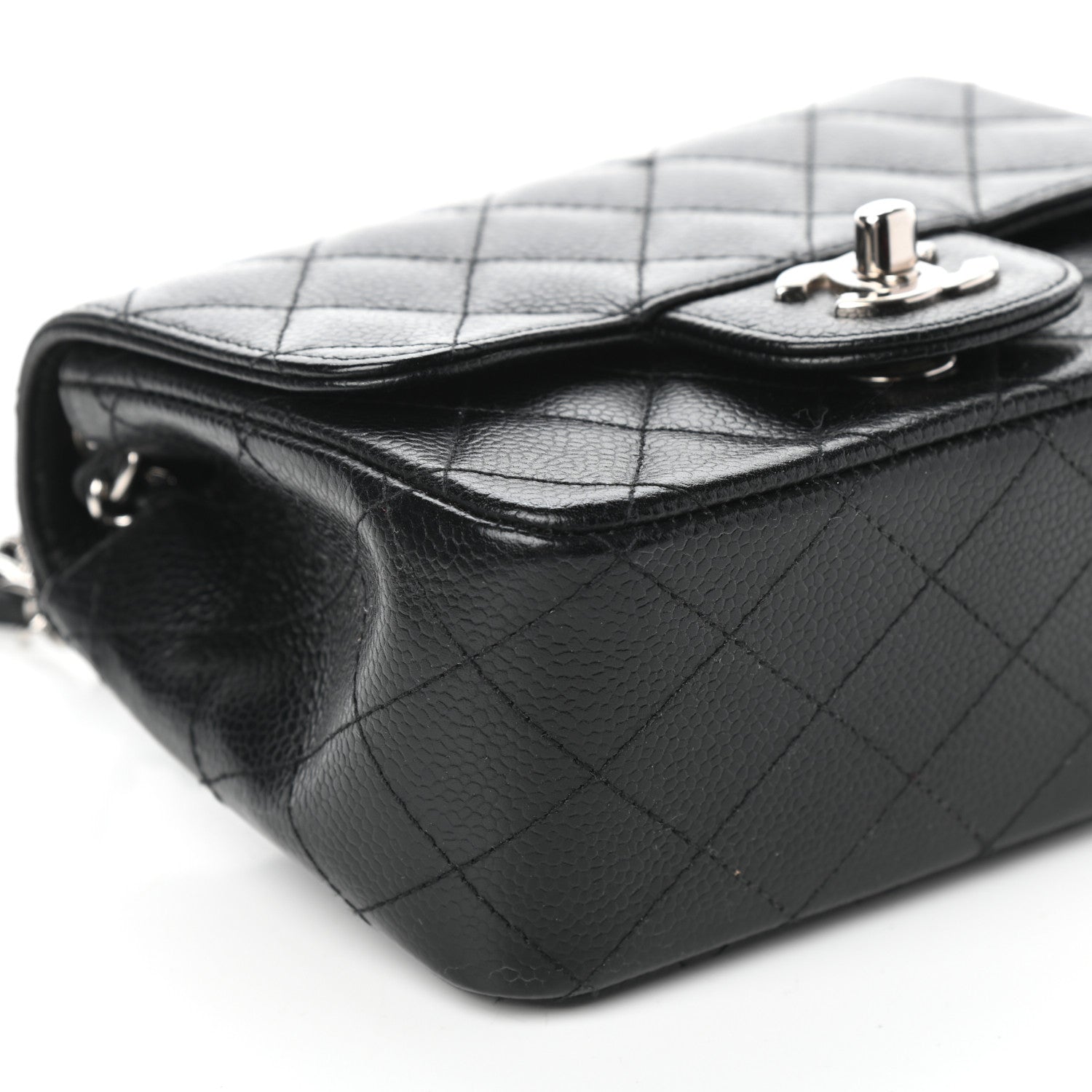 Chanel Caviar Quilted Mini Square Flap Black 8 of 9
