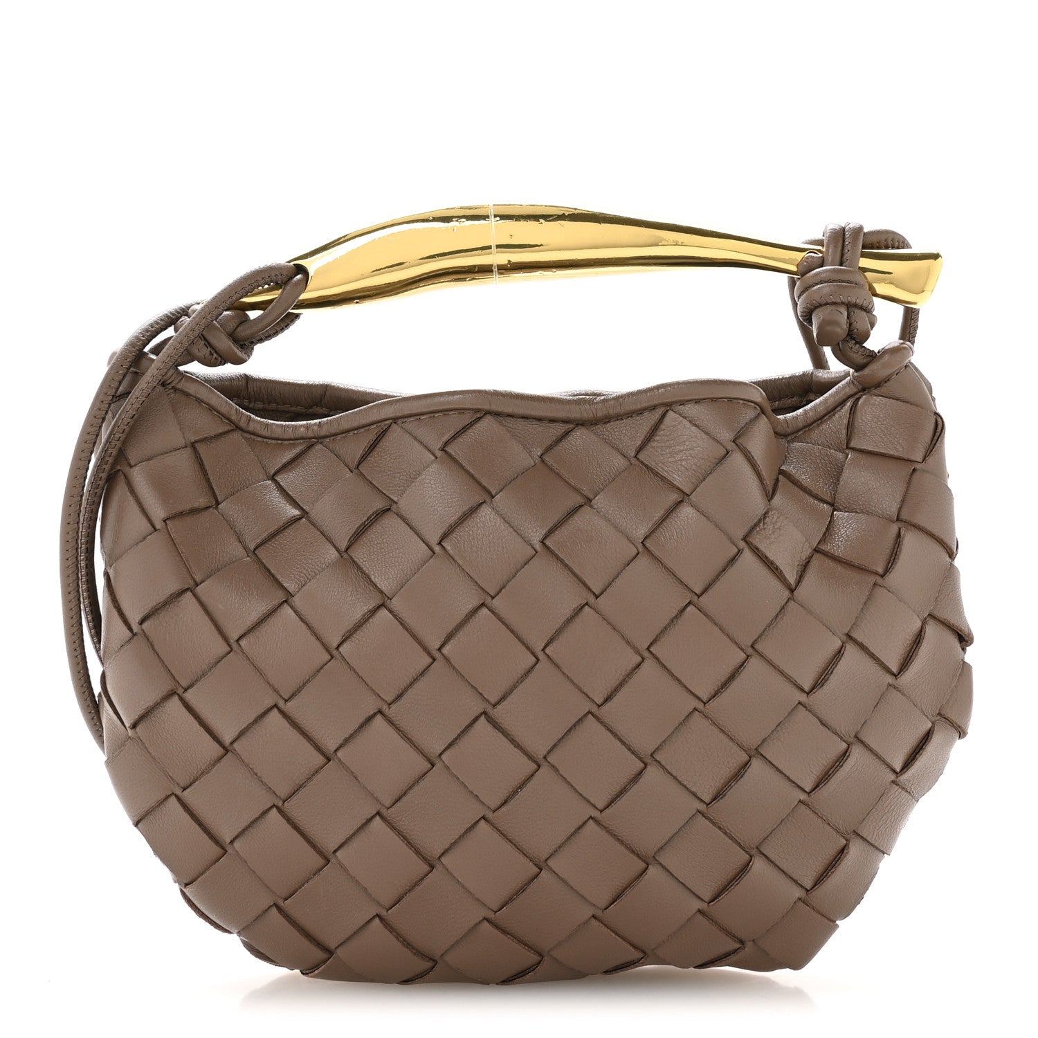 Bottega Veneta Nappa Intrecciato Mini Sardine Bag Taupe Grey 1 of 9