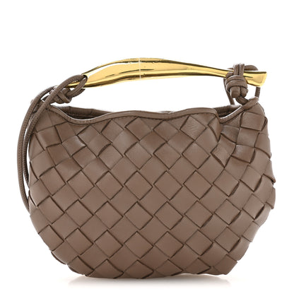 Bottega Veneta Nappa Intrecciato Mini Sardine Bag Taupe Grey 1 of 9