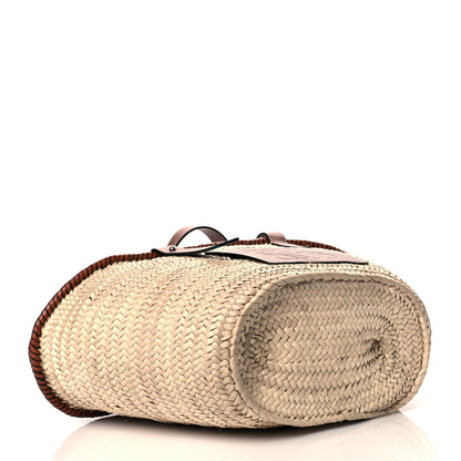Loewe Raffia Basket Tote Bag Natural Tan 3 of 9